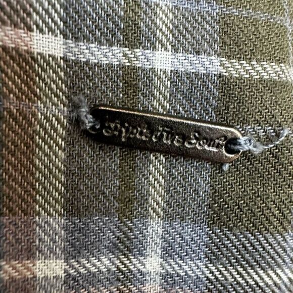 Triple Five Soul Plaid Lace Up Tunic Top - Picture 10 of 11